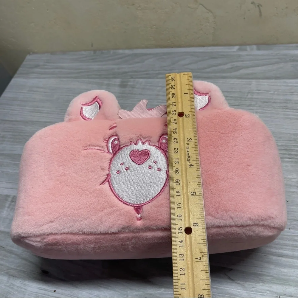 Impressions Care Bears Pink Plush Unfold Travel Makeup Cosmetic Zip Pouch New